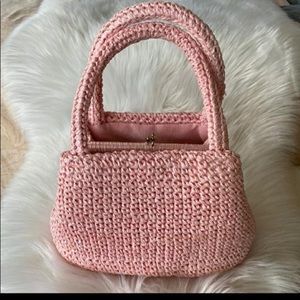 Vintage Japanese woven box purse